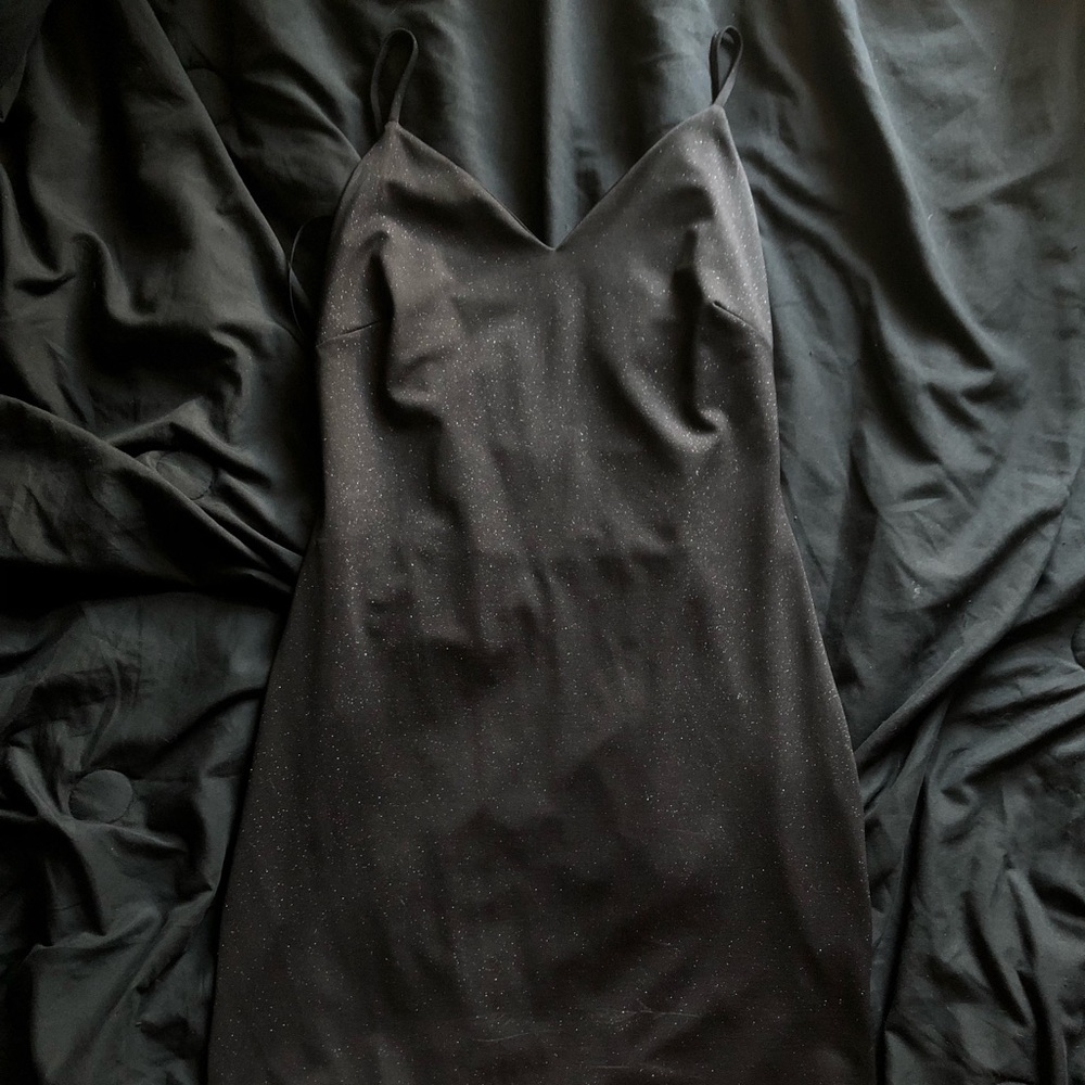 Short Sparkly Black Windsor Dress